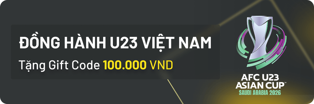 MAN88 Tặng Gift Code 100,000 VND khi U23 Việt Nam giành vé vào Bán Kết (16/01/2026)